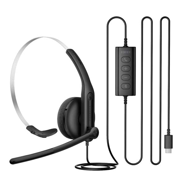 Edifier CC100 Wired Mono Headset with Microphone – TechCure India