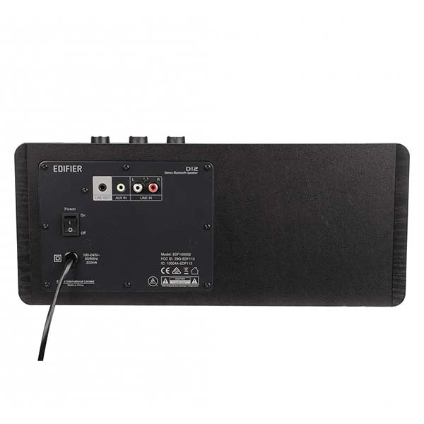 Edifier D12 Tabletop Stereo Bluetooth Wireless Speaker (Black) – TechCure India