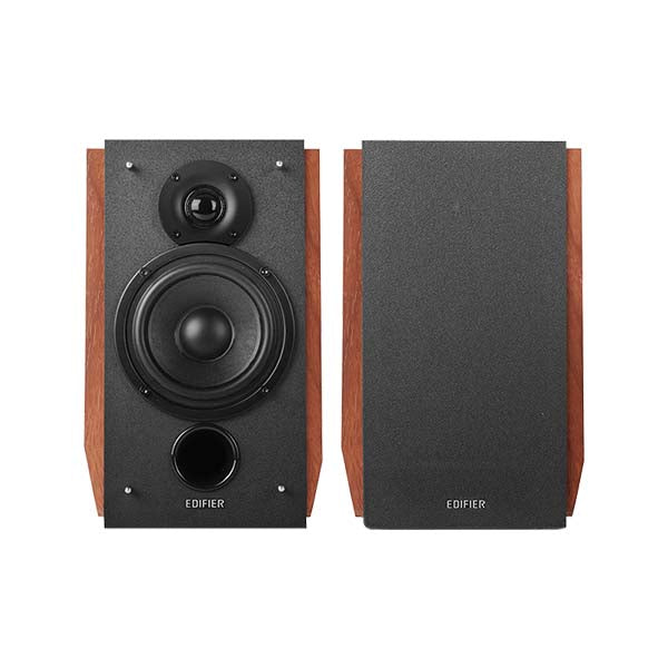 Edifier R1700BTs Powered Bluetooth 5.0 Wireless Bookshelf Speakers - 66 Watts (Brown) – TechCure India