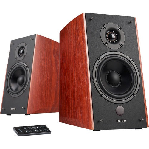 Edifier R2000DB Powered Bluetooth Bookshelf Speakers (Brown) – TechCure India