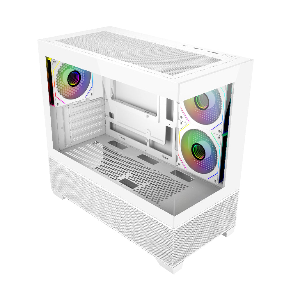 COOLER MASTER Elite 490 ARGB MATX Mini Tower Cabinet ( White ) - 2