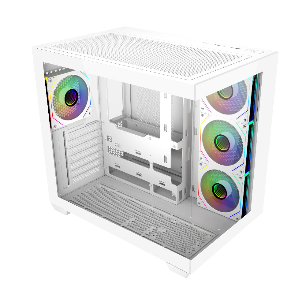 COOLER MASTER Elite 681 ARGB ATX Mid Tower Cabinet ( White ) - 2