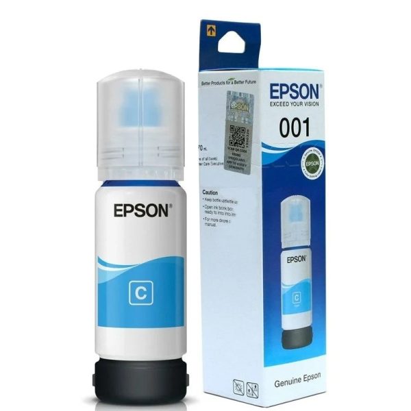 Epson 001 Ink 70 ml Bottle (Cyan) – TechCure India