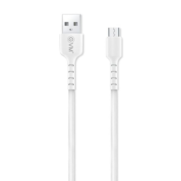 Evm Micro Usb Power Bank Cable (300mm Length), White – TechCure India