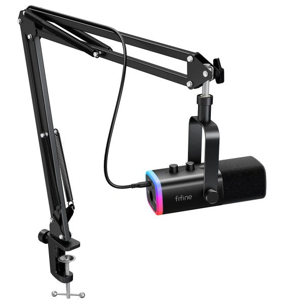 FIFINE AmpliGame AM8T XLR/USB Gaming Microphone Kit (Black) – TechCure India