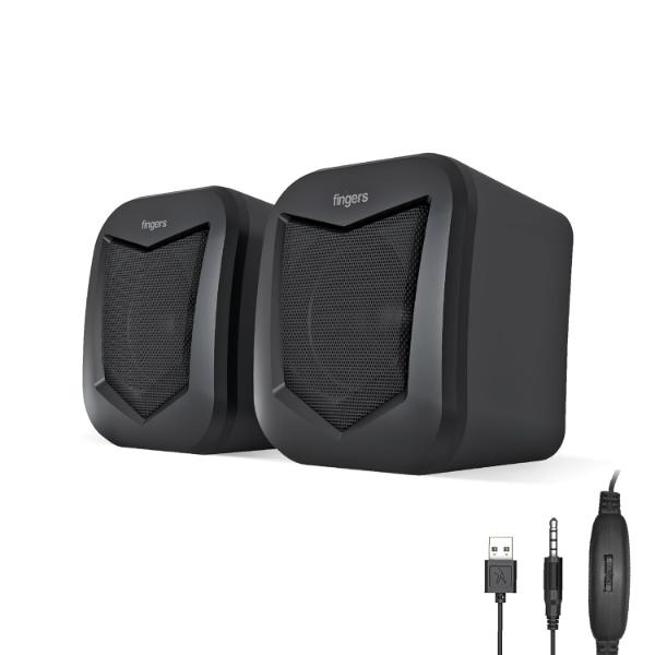 FINGERS DeskSound 2.0 USB Powered Multimedia 2.0 Speakers – TechCure India