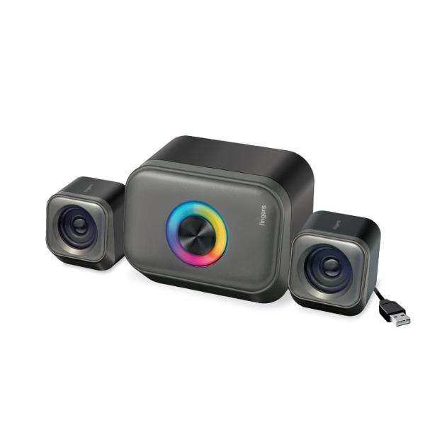 FINGERS StereoCuboid 2.1 Channel Multimedia Speaker – TechCure India