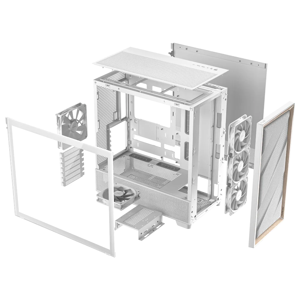 ANTEC FLUX EATX Mid Tower Cabinet (White) - 4