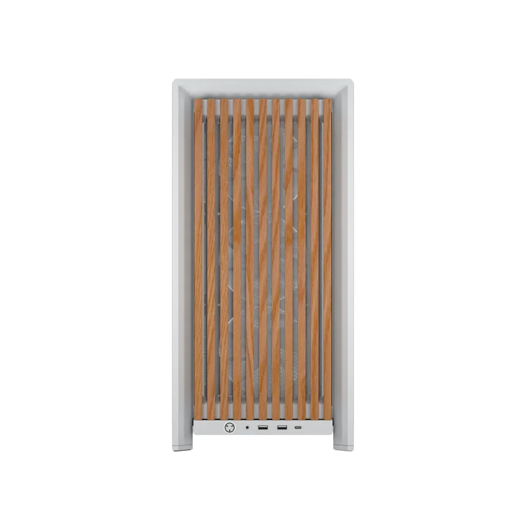 Corsair CASE FRAME 4000D WOOD RS Modular Mid-Tower PC Case - White/Oak – TechCure India