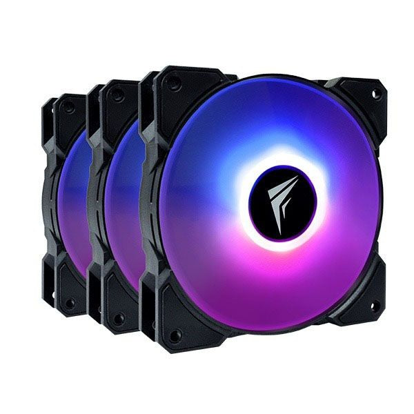 Frostec FS-120A 120mm Triple ARGB Fans Pack with ARGB Controller – TechCure India