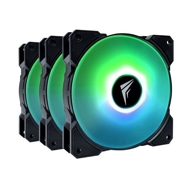 Frostec FS-120A 120mm Triple ARGB Fans Pack with ARGB Controller – TechCure India