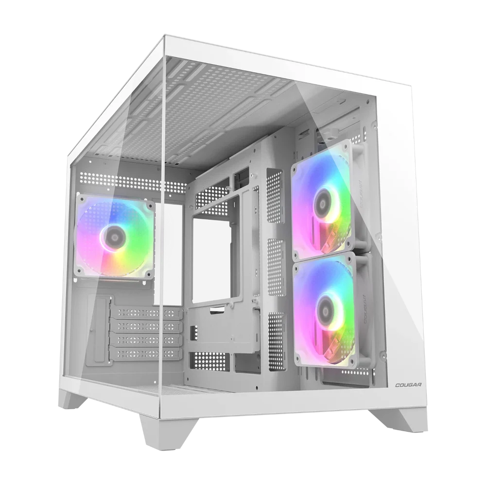 COUGAR FV150 Mini RGB MATX Mini Tower Cabinet ( White ) – TechCure India