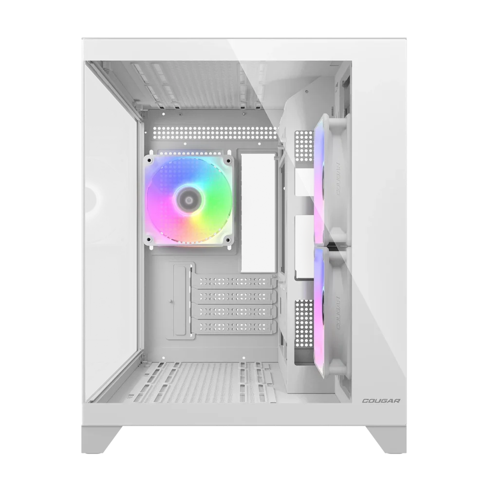 COUGAR FV150 Mini RGB MATX Mini Tower Cabinet ( White ) – TechCure India