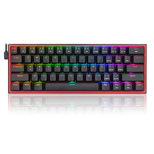 Redragon K617 Fizz 60% Wired RGB Black Mechanical Gaming Keyboard – TechCure India