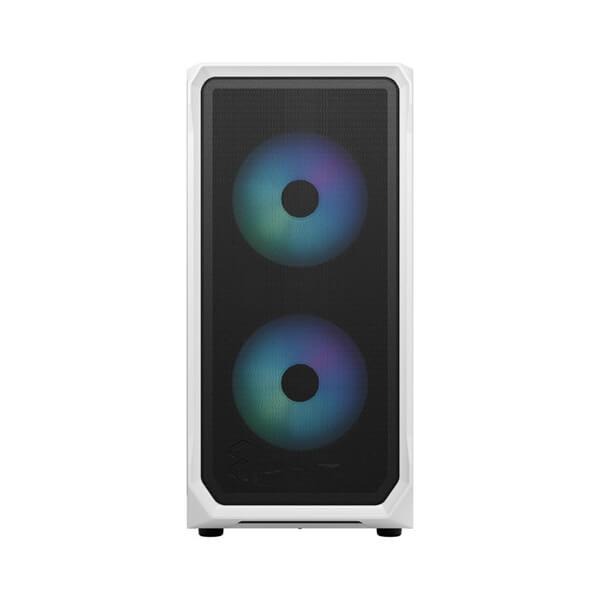 Fractal Design Focus 2 Mesh RGB TG Clear Tint (ATX) Mid Tower Cabinet (White) – TechCure India