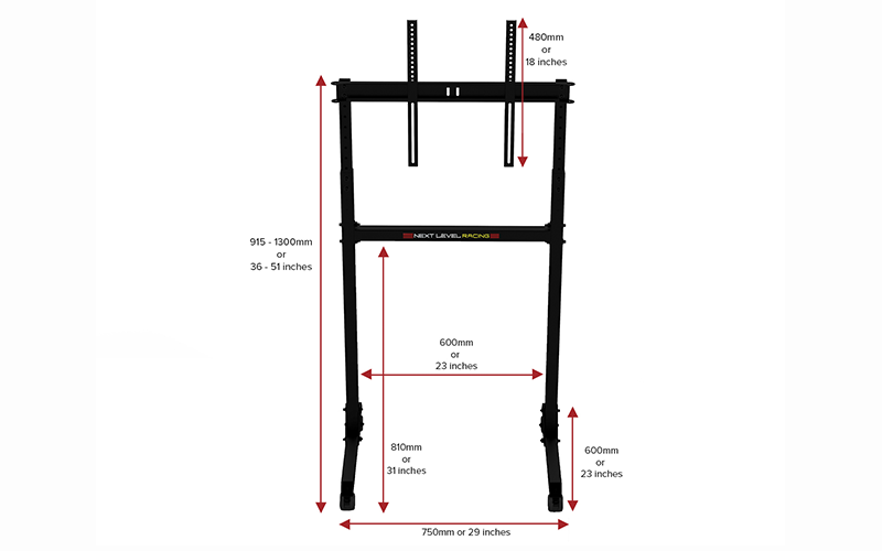 NEXT LEVEL RACING FREE STANDING SINGLE MONITOR STAND NLR-A011 – TechCure India
