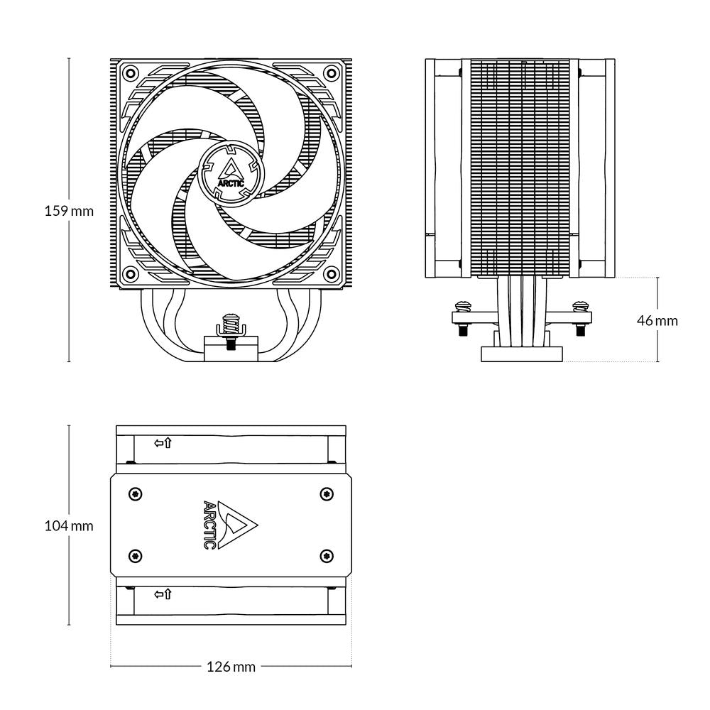 ARCTIC Freezer 36 CO Single Tower CPU Air Cooler - 4