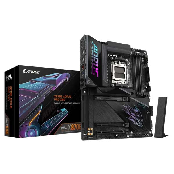 GIGABYTE X870E AORUS PRO X3D AM5 ATX Motherboard – TechCure India