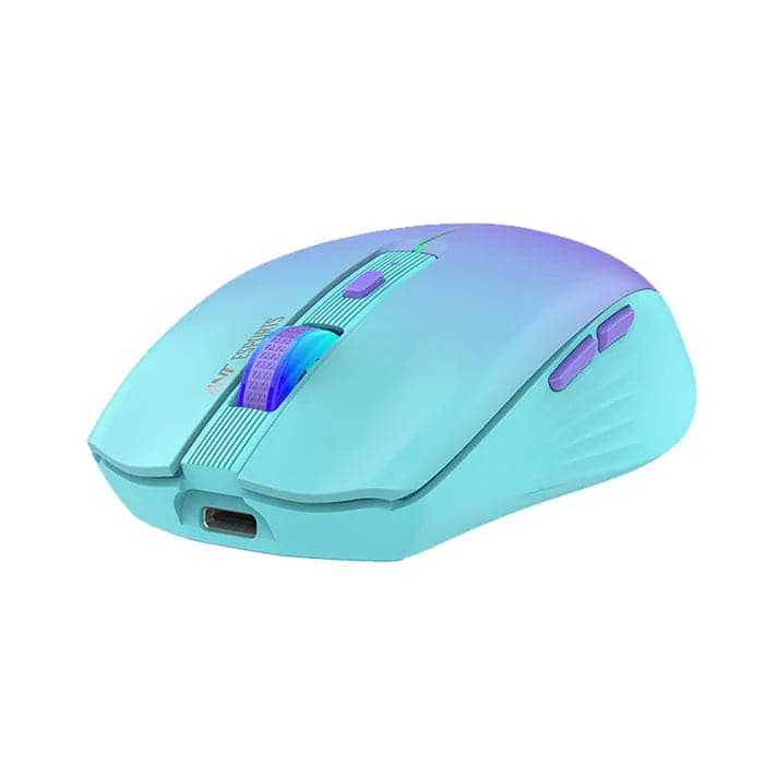 ANT ESPORTS GM400W Wireless Ambidextrous RGB Gaming Mouse ( GM400W-RGB-SEA-BLUE ) ( 3200DPI / 6 Macro Buttons ) ( Sea Blue ) - 5