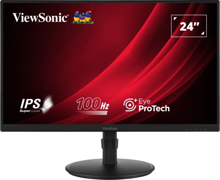 VIEWSONIC VA2408-HDJ 24" 100HZ 1080P FHD SUPERCLEAR IPS PANEL ANTI-GLARE MONITOR – TechCure India