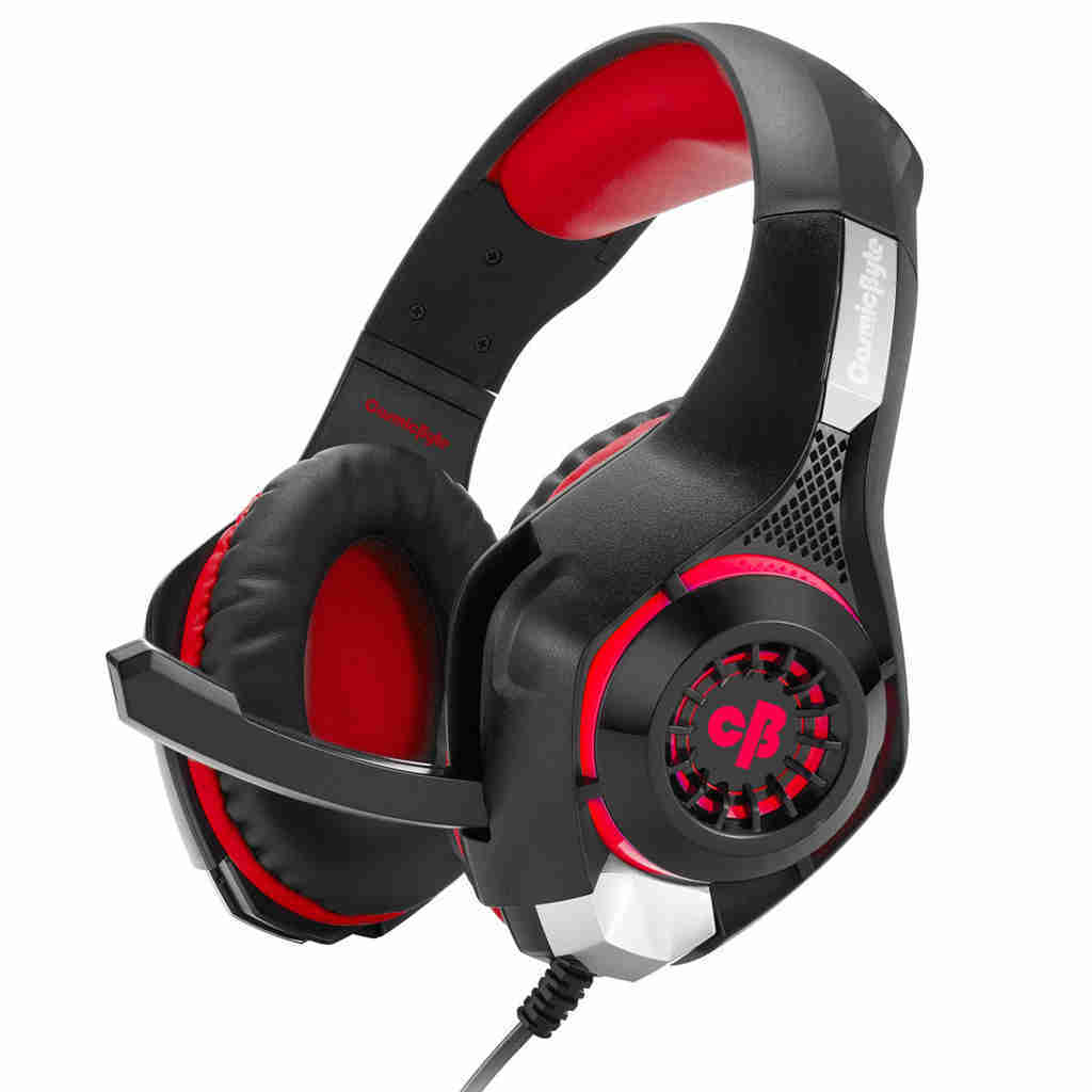 COSMIC BYTE GS410 3.5mm Wired Stereo Gaming Headphone With Mic ( Red ) - 6
