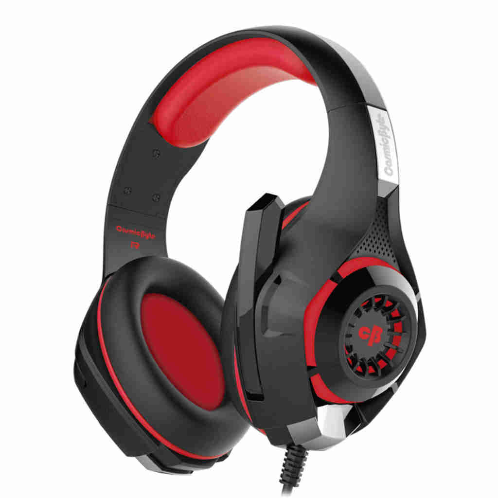 COSMIC BYTE GS410 3.5mm Wired Stereo Gaming Headphone With Mic ( Red ) - 2