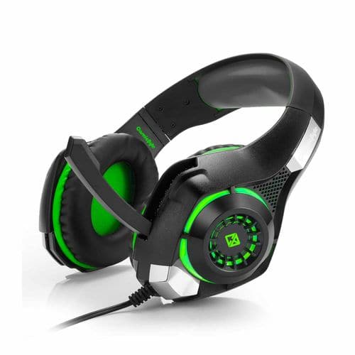 COSMIC BYTE GS420 3.5mm Wired Stereo Gaming Headphone With Mic ( Green ) - 4