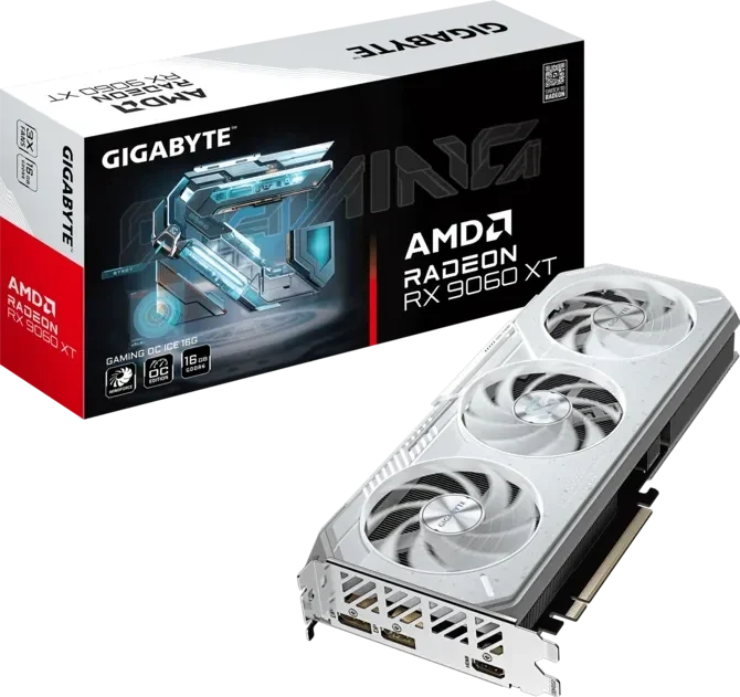 Gigabyte Radeon RX 9060 XT GAMING OC ICE 16G GDDR6 PCIe 5.0 Graphics Card – TechCure India