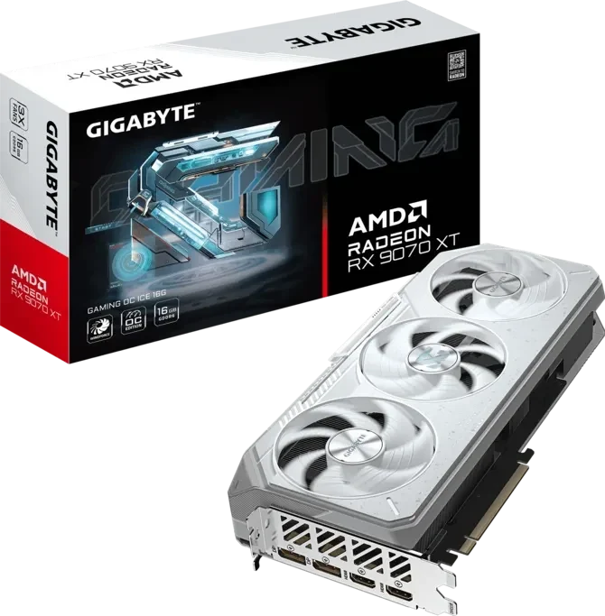Gigabyte Radeon RX 9070 XT GAMING OC ICE 16GB GDDR6 Graphics Card – TechCure India
