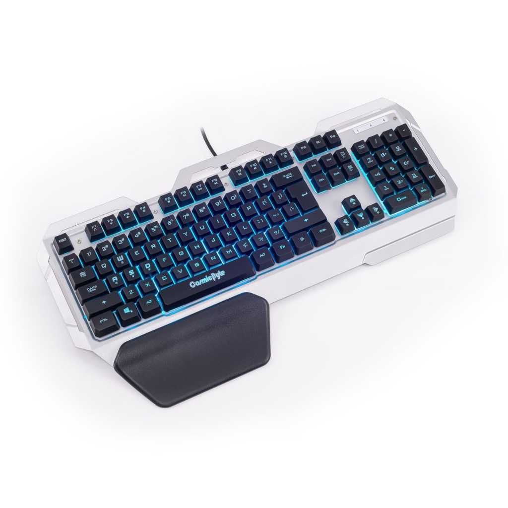 COSMIC BYTE CB-GK-06 Galactic Full Size Membrane Wired Gaming Keyboard ( Black / Silver ) - 2