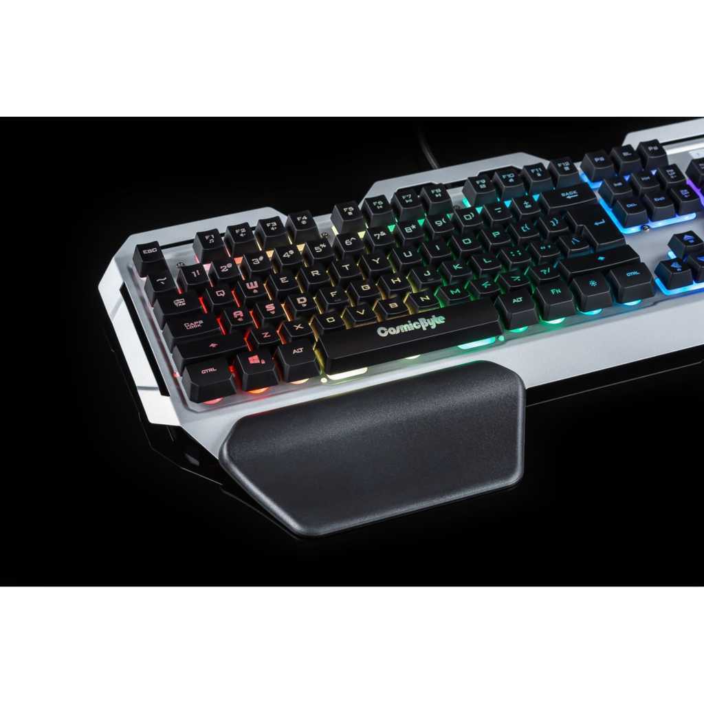 COSMIC BYTE CB-GK-06 Galactic Full Size Membrane Wired Gaming Keyboard ( Black / Silver ) - 5
