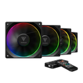 GAMDIAS Aeolus M3-1204R 120mm ARGB Cabinet Fan ( Black ) ( Four Pack ) – TechCure India