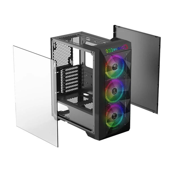 Gamdias Athena M1 Elite ARGB Mid Tower Cabinet (Black) – TechCure India