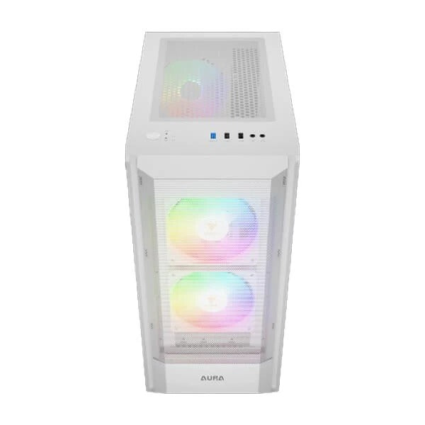 Gamdias Aura GC6 WH ARGB (ATX) Mid Tower Cabinet (White) – TechCure India
