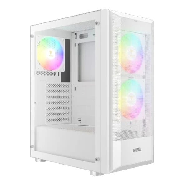Gamdias Aura GC6 WH ARGB (ATX) Mid Tower Cabinet (White) – TechCure India