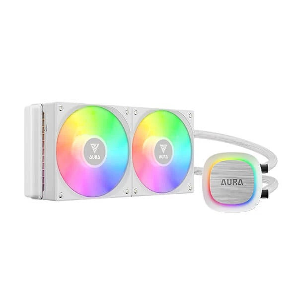 Gamdias Aura GL240 V2 WH ARGB CPU Liquid Cooler (White) – TechCure India