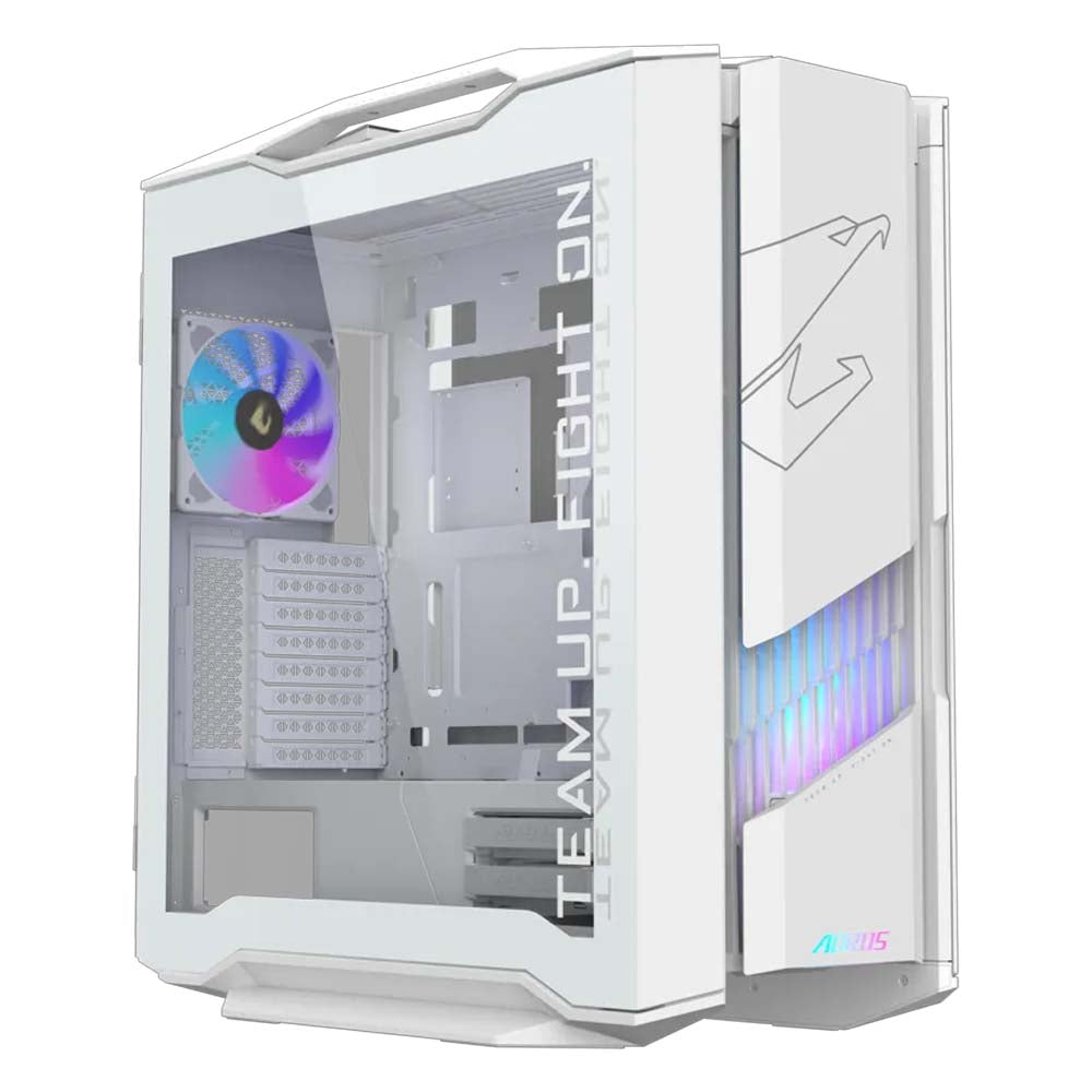 Gigabyte AORUS C601 GLASS ICE E-ATX Mid Tower Cabinet (White) – TechCure India
