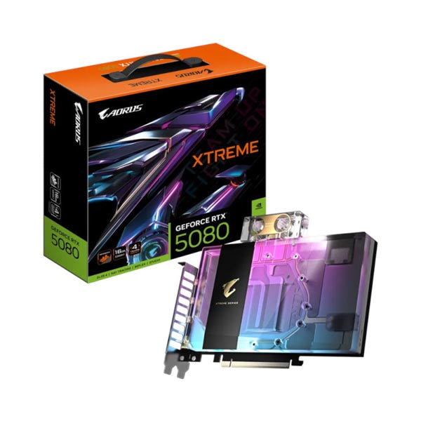 Gigabyte AORUS GeForce RTX 5080 Xtreme Waterforce WB 16GB GDDR7 Graphics Card – TechCure India