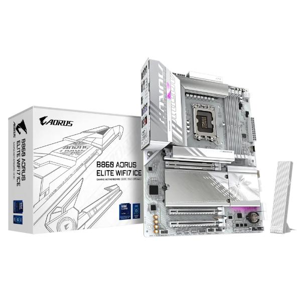 Gigabyte B860 AORUS ELITE WIFI7 ICE ATX Motherboard – TechCure India