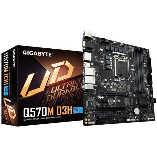 Gigabyte Q570M D3H DDR4 Micro ATX Intel Motherboard – TechCure India