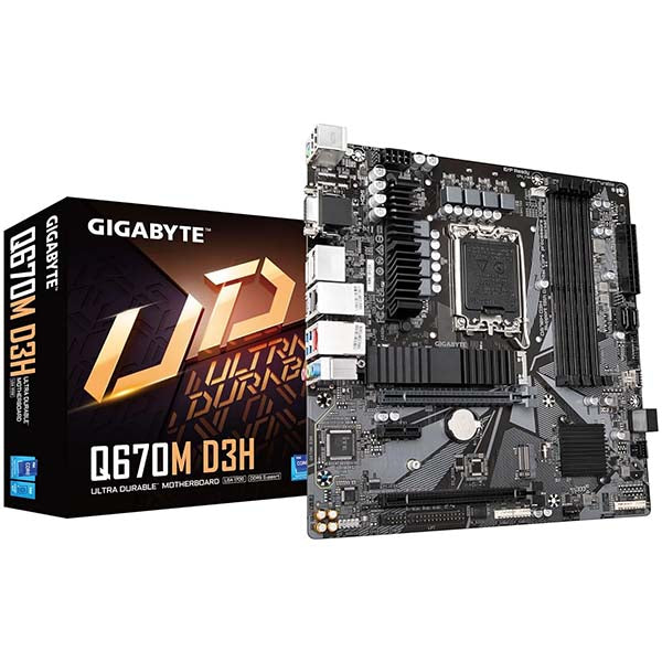 Gigabyte Q670M D3H (rev. 1.0) DDR5 Motherboard – TechCure India