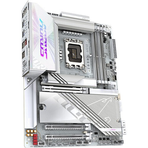 Gigabyte Z890 AORUS PRO ICE LGA 1851 ATX Motherboard (Snow White) – TechCure India