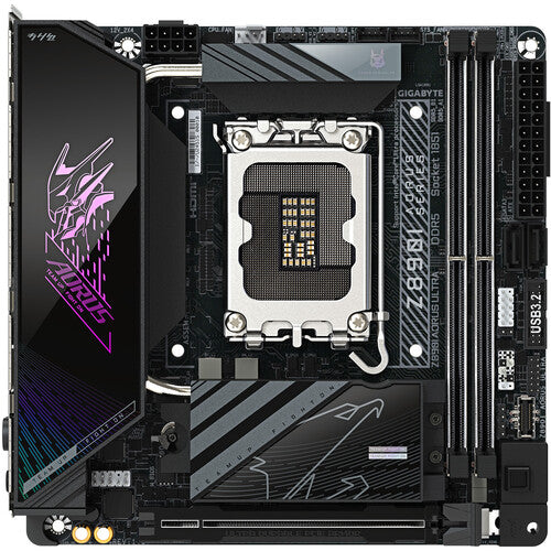 Gigabyte Z890I AORUS ULTRA LGA 1851 Mini-ITX Motherboard (Matte Black) – TechCure India