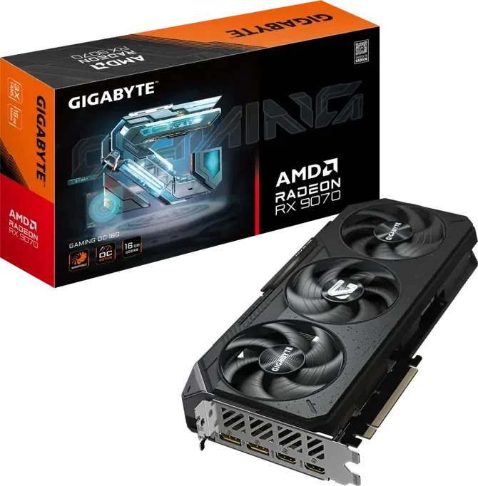 Gigabyte Radeon RX 9070 GAMING OC 16G GDDR6 PCIe 5.0 Graphics Card – TechCure India