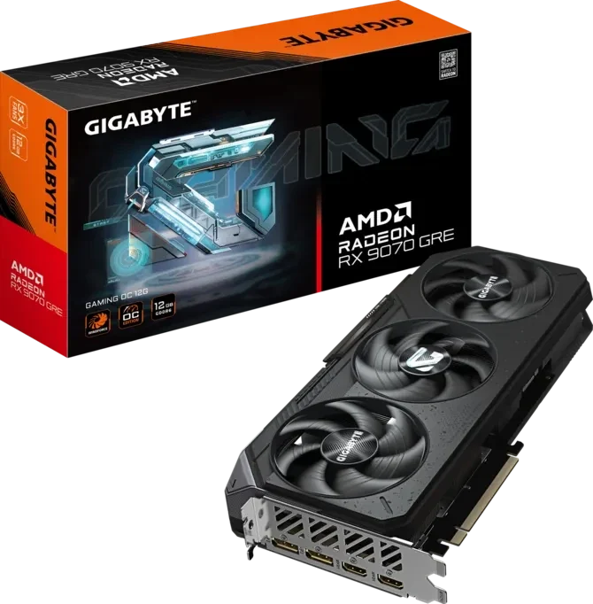 Gigabyte Radeon RX 9070 GRE GAMING OC 12G GDDR6, PCIe 5.0 Graphics Card – TechCure India