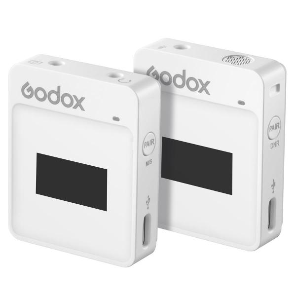 Godox MoveLink II M1 Wireless Lavalier Microphone System with Transmitters and Receiver for DSLR Cameras and Camcorders (White) – TechCure India