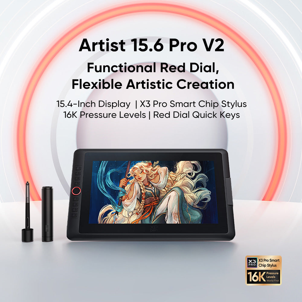 XPPEN ARTIST 15.6 PRO V2 MD160FH-AD41 – TechCure India