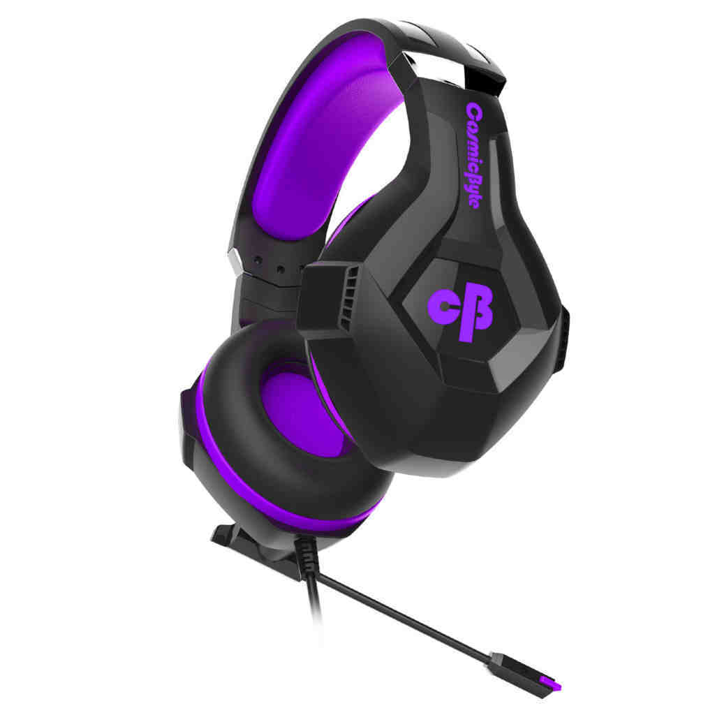 COSMIC BYTE H11 3.5mm Wired Stereo Gaming Headphone With Mic ( Black/Purple) ( PC/PS4/X Box One/Laptops/Mobiles ) - 5