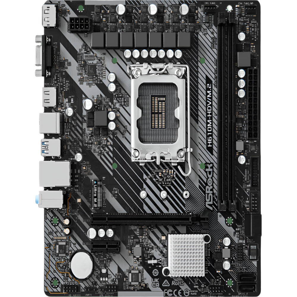 ASROCK H610M-HDV/M.2 R2.0 DDR4 Intel Motherboard - 2