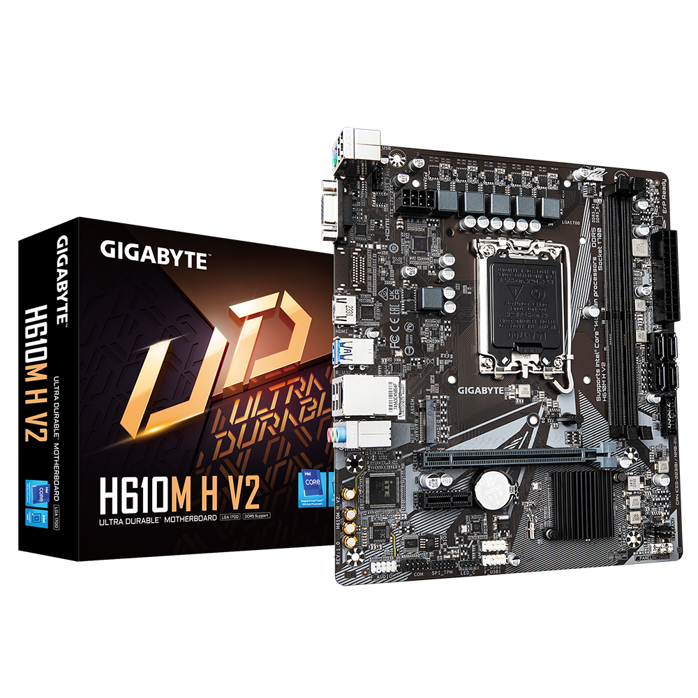 GIGABYTE H610M H V2 DDR5 Intel Motherboard – TechCure India